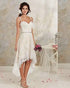 2019 High Low Wedding Dresses Short Beach Bridal Gowns Vintage Style Spaghetti Straps